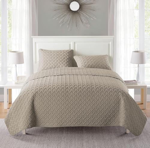 VCNY Home 3-TLG., Taupe, Full/Queen 90" X 90" von VCNY Home