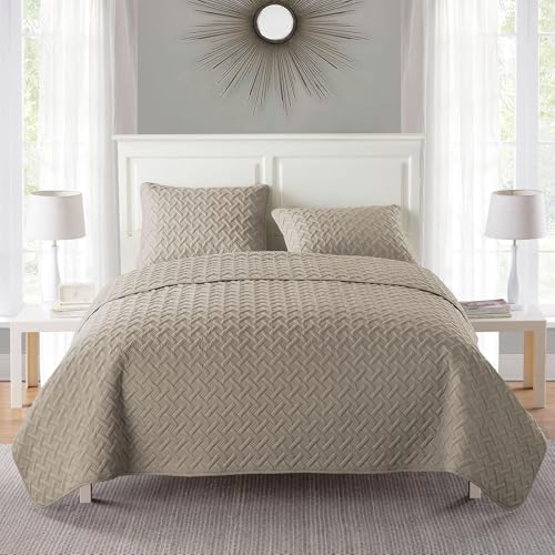 VCNY Home 3-TLG., Taupe, Full/Queen 90" X 90" von VCNY Home