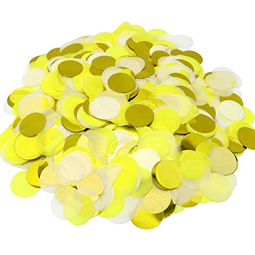 VCOSTORE Konfetti Hochzeit Mehrfarbig - 5000 Stück Konfetti Papier Geburtstag Runde Confetti Streudeko Konfetti Seidenpapier Partydeko für Versammlungen, Feste und Jubiläen(50g) von VCOSTORE