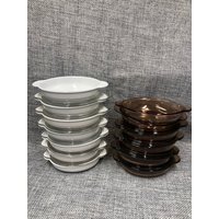 Corning Ware Just White P-140-B 14Oz Ovale Schalen Mit Passendem Deckel + Vision Amber V-14-B +Passender Corning Ware Just White P-140-B 14Oz Ovale Schalen Mit Passendem Deckel + Vision Amber V-14-B +Passender von VCPvintagekitchen