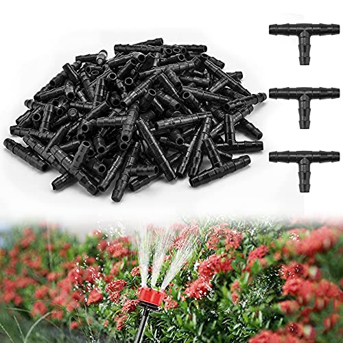 VCRANONR 100 Stück Tröpfchenbewässerungs Bewässerung Tropfer aus Kunststoff T Verbinder Schlauch Bewässerung 4/7 Verbinder Schwarz T Schlauchverbinder Adapter T-Stück Schlauch für Gartenwasserventilen VCRANONR 100 Stück Tröpfchenbewässerungs Bewässerung Tropfer aus Kunststoff T Verbinder Schlauch Bewässerung 4/7 Verbinder Schwarz T Schlauchverbinder Adapter T-Stück Schlauch für Gartenwasserventilen von VCRANONR