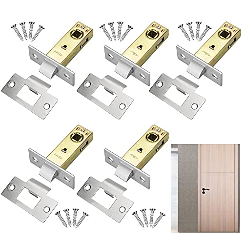 VCRANONR 5 Stück Einsteckschlösser Zimmertürschlösser Silber und Gelb Riegel Fallen Einsteckschloss Aluminiumlegierungen Eisen Rohrrahmenschlösser Schlossfalle Kastenschloss für Gefederte Türdrücker VCRANONR 5 Stück Einsteckschlösser Zimmertürschlösser Silber und Gelb Riegel Fallen Einsteckschloss Aluminiumlegierungen Eisen Rohrrahmenschlösser Schlossfalle Kastenschloss für Gefederte Türdrücker von VCRANONR