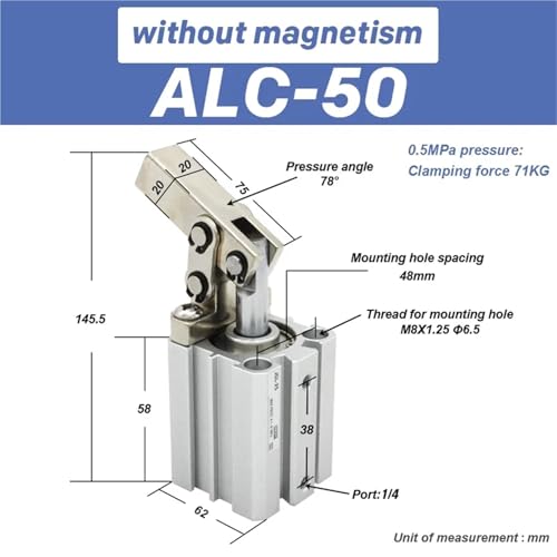 JGL ALC lever cylinder clamping rocker arm die air pressure clampi ALC25 ALC32 ALC40 ALC50 ALC63 JGL25 JGL32 JGL40 JGL50 JGL63(ALC-50) von VCSKPHBZZ