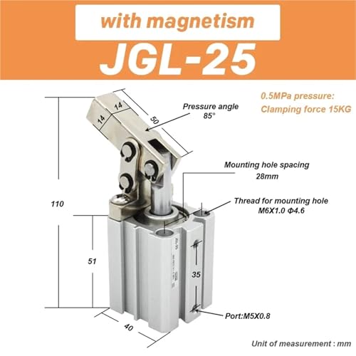 JGL ALC lever cylinder clamping rocker arm die air pressure clampi ALC25 ALC32 ALC40 ALC50 ALC63 JGL25 JGL32 JGL40 JGL50 JGL63(JGL-25) von VCSKPHBZZ