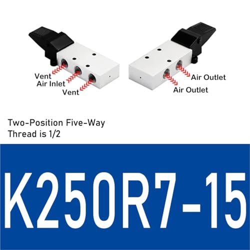 Pneumatic Foot Valve Two-Position Five-Way K25R7-8/15 Two-Position Three-Way K23R7-8 ST402/403 Foot Switch 1/4 3/8"(K250R7-15) von VCSKPHBZZ