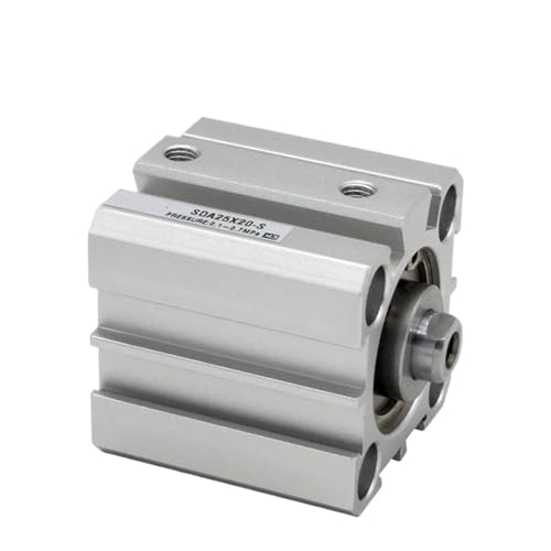 SDA40 Double Acting Compact Air Pneumatic Cylinder Bore 40MM Stroke 5-100mm Female Thread(SDA40X55,Nill) von VCSKPHBZZ