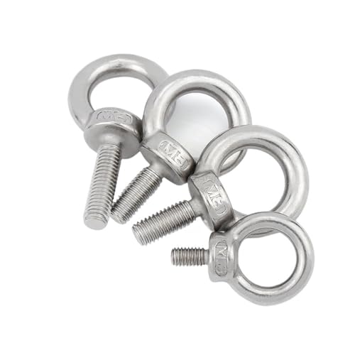 1–5 Stück M4 M5 M6 M8 M10 M12 Ringschraube Edelstahl Marine Hebeösenschrauben Ring Schleife Loch FüR Rolle Des Befestigens Und HäNgens(M10-1pcs) von VCSZYAFX