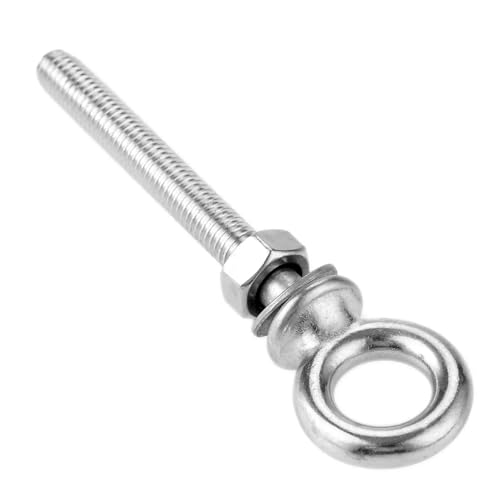1PC 316 Edelstahl Lange Hebe Augenschraube Ringschrauben Mit Muttern und Scheiben Set Boote Schraube FüR Rolle Des Befestigens Und HäNgens(M8 X 80) von VCSZYAFX