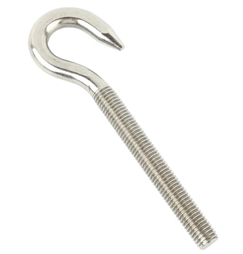 2 Stück M4 M5 M6 M8 Augenschraube Bolzenring/Haken 304 Edelstahlschrauben mit 2 Stück Muttern FüR Rolle Des Befestigens Und HäNgens(Opening hook,M4) von VCSZYAFX