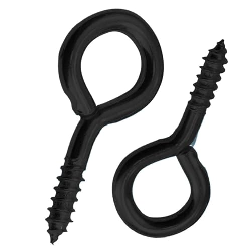 5–50 Stück Augenschrauben, Ösen, schwarz beschichtet, O-Form, selbstschneidende Hakenschrauben FüR Rolle Des Befestigens Und HäNgens(1 50pcs) von VCSZYAFX