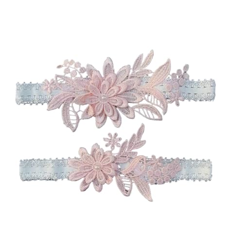 Braut Hochzeits-Strumpfband Spitze Blume Sexy Strumpfband Oberschenkel Ring Braut Elastische Bein Strumpfband FüR Hochzeiten, Partys Und Abendessen(Color4) von VCSZYAFX