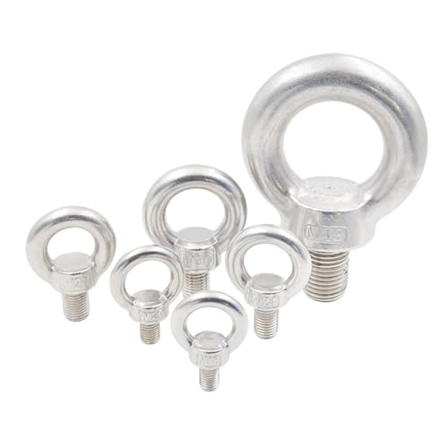 Edelstahl-Hebeösenmuttern/Augenschrauben Ringschrauben M4 M5 M6 M8 M10 M12 M14 M16 M18 M20 M24 M27 M30 FüR Rolle Des Befestigens Und HäNgens(Ring Screw,M18) von VCSZYAFX