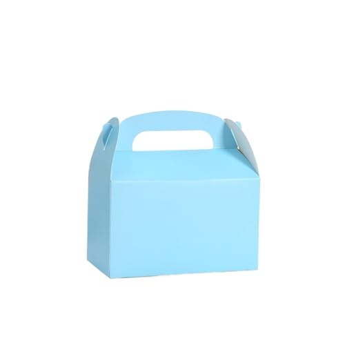 Kuchenbox 12/24 Stück ColorPaper-Box-Verpackung for Kuchen, Süßigkeiten, Lebensmittelaufbewahrung, Backbeutel, Geburtstagsparty-Geschenk FüR Hochzeit, Geburtstagsfeier, Familienfeiern(Light blue,12PCS von VCSZYAFX