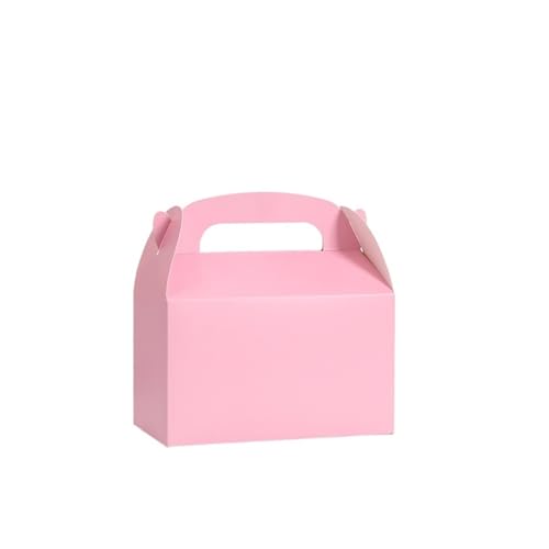 Kuchenbox 12/24 Stück ColorPaper-Box-Verpackung for Kuchen, Süßigkeiten, Lebensmittelaufbewahrung, Backbeutel, Geburtstagsparty-Geschenk FüR Hochzeit, Geburtstagsfeier, Familienfeiern(Pink,24PCS_16X9X von VCSZYAFX