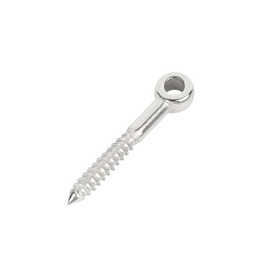 M4/M5/M6/M8/M10 316 Edelstahl Augenform Schrauben Holz Terminal Ring Öse Haken FüR Rolle Des Befestigens Und HäNgens(M8X60,4pcs) von VCSZYAFX