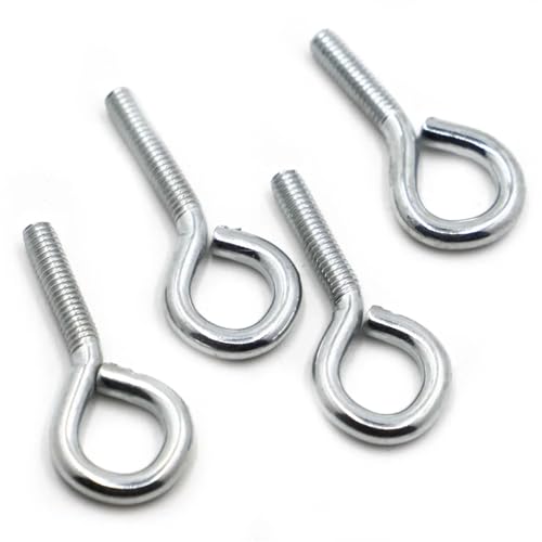 M4 M5 M6 M8 M10 Verzinkter Kohlenstoffstahl-Augenschraube Geschlossener Haken mit Ringschraube Hebering FüR Rolle Des Befestigens Und HäNgens(15mm,M5 5pcs) von VCSZYAFX