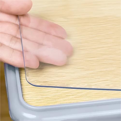 VCSZYAFX Tischfolie Durchsichtig 1PCS Clear Transparent Tablecloth,Student Table Mat,Oilproof Waterproof Dining Table Protector,Rectangle Table Cover,PVC Vinyl FüR Wohnzimmertisch Restaurant(40x60cm) VCSZYAFX Tischfolie Durchsichtig 1PCS Clear Transparent Tablecloth,Student Table Mat,Oilproof Waterproof Dining Table Protector,Rectangle Table Cover,PVC Vinyl FüR Wohnzimmertisch Restaurant(40x60cm) von VCSZYAFX
