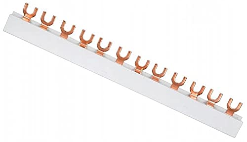 VCX Kamm Verbindungsschiene - RCD Stromschiene - Elektrische Installationsschiene - 12 Module - 63A - für Vertikale oder Horizontale Elektrische Verbindungen (3P 4x3 Set 5 Stück) von VCX