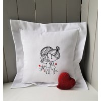 Kissen Geschenk Paare Liebe Selfie Gestickt 30 X 30cm. Komplett Mit Füllung Kissen Geschenk Paare Liebe Selfie Gestickt 30 X 30cm. Komplett Mit Füllung von VCrownKreativTextil