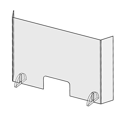 Schutzbarriere zertifizierter Atemschutz gegen Kontamination und Kratzer, freistehend, 113 x 70 x 15 cm von VD