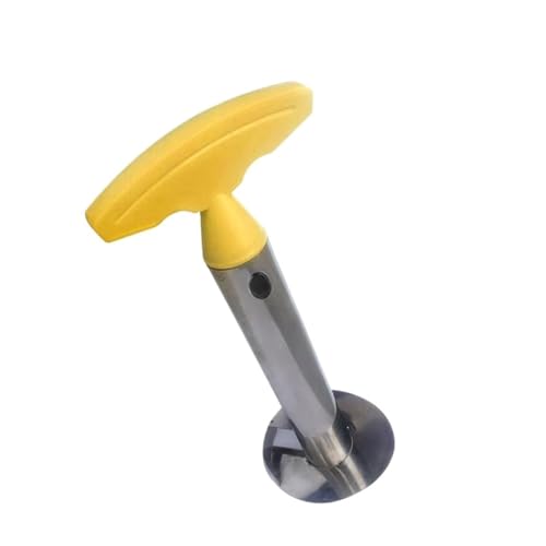1 STÜCKE Edelstahl Einfach Zu Bedienen Ananas Schäler Zubehör Ananas Aufschnittmaschinen Obst Cutter Corer Slicer Küchenhelfer(YELLOW) von VDAMTPOGZ