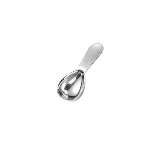 1 Stück Edelstahl-Messlöffel, 30 ml, kurzstieliger Messlöffel for Tee- und Kaffeebohnen, Milchpulver(15ml) von VDAMTPOGZ