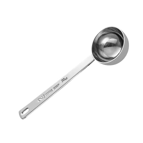 1 Stück Kaffeelöffel aus Edelstahl, Esslöffel, Messlöffel mit langem Griff for die Zubereitung von Küchencafés(2A) von VDAMTPOGZ