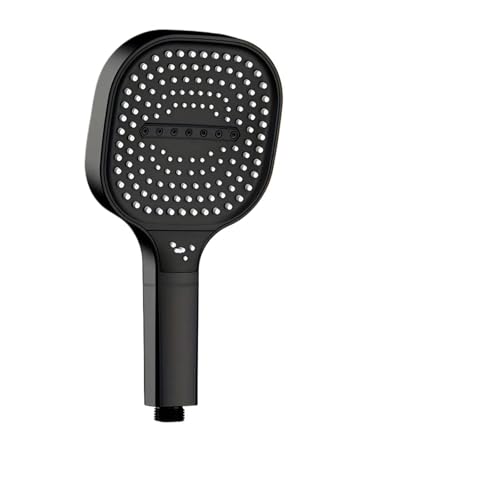 13 cm großes Panel, 3 Modi, Handbrause, Hochdruck, wassersparend, Anti-Fall-Massage, Badezimmer-Duschkopf mit Filter(Black Set) von VDAMTPOGZ