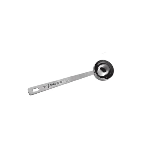 1PC Edelstahl Kaffee Bean 15/30ML Mess Scoop Wiegen Pulver Milch Kaffee Pulver Löffel Küche Zubehör(15ml 1pc) von VDAMTPOGZ