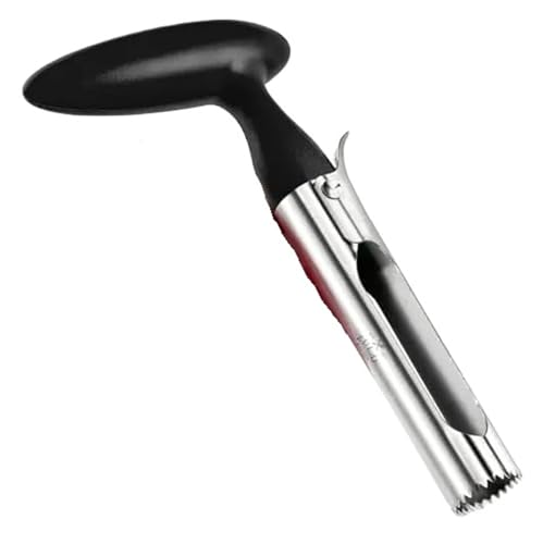 1PC Edelstahl Küche Apple Corer Werkzeug Ultra Sharp Einfach zu Bedienen & Reinigen Langlebig Obst Corer Remover(Black) von VDAMTPOGZ