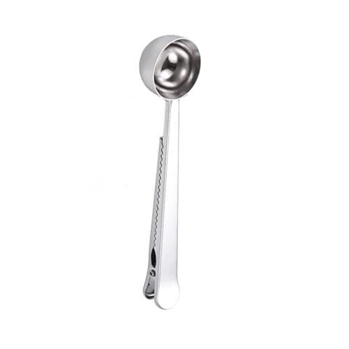1pc-Kaffee messlöffel multifunktionale lebensmittel abdichtung clip gewürz milch pulver messlöffel backen(Silver) von VDAMTPOGZ