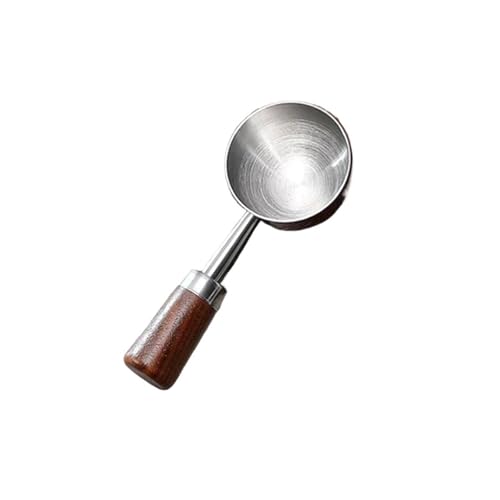 1pc Nussbaum Griff Messlöffel Kaffee Pulver Küche Hause Backen Werkzeug(01) von VDAMTPOGZ