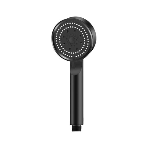 5 Modi Wassersparender Duschkopf Einstellbarer Hochdrucksprüher Duschwassermassage-Duschkopf for Badezimmer(Black) von VDAMTPOGZ