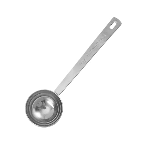 Edelstahl Gemahlener Kaffee Scoop Esslöffel Messung Lange Griff Kaffee Löffel(2TBSP 30ml) von VDAMTPOGZ