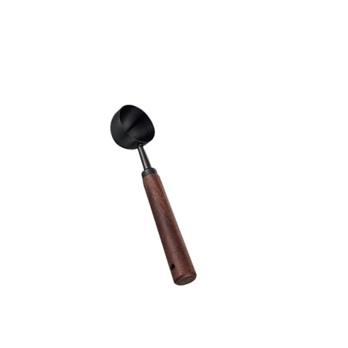 Edelstahl Kaffee Mess Multifunktionale Kaffee Bean Löffel 15/30ml Holz Griff Milch Pulver Mess Scoops(Long 15ml) von VDAMTPOGZ