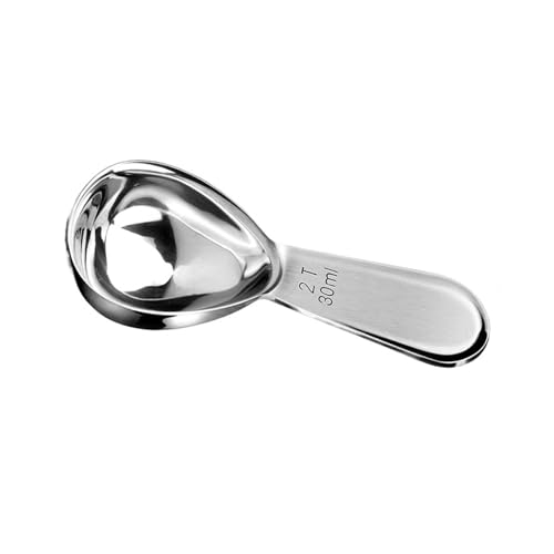 Edelstahl Kaffee Messlöffel Kaffeegeschirr, Esslöffel(2 Tbsp Silver) von VDAMTPOGZ