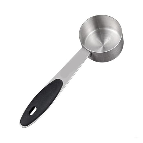 Edelstahl Kaffee Scoops Esslöffel 30ml Kleine Tasse Metall Küche Backen Kochen Messung(Black) von VDAMTPOGZ