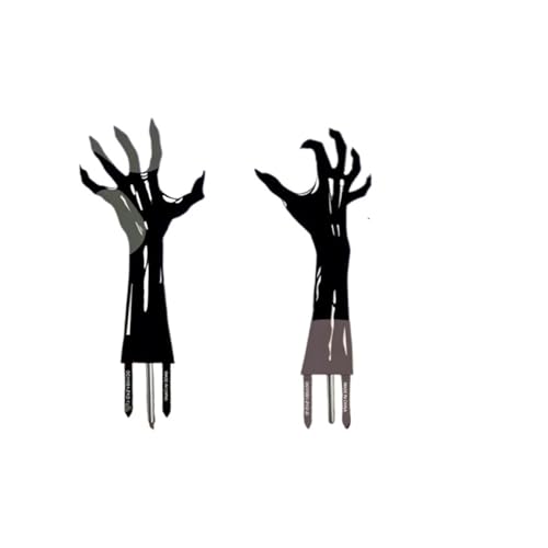 Halloween Skelett Geisterhand Gartendekoration Stecker 3D Simulation Geisterhand Stecker Halloween Dekorationen for den Außenhof(2pcs Ghost Hand A) von VDAMTPOGZ