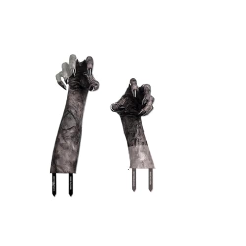 Halloween Skelett Geisterhand Gartendekoration Stecker 3D Simulation Geisterhand Stecker Halloween Dekorationen for den Außenhof(2pcs Ghost Hand B) von VDAMTPOGZ