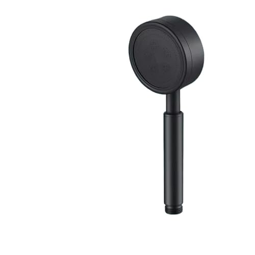 Handbrause aus Edelstahl for Badezimmer, Hochdruck-Wasserspar-Sprühdüse, aufgeladener Regenduschkopf(Black) von VDAMTPOGZ
