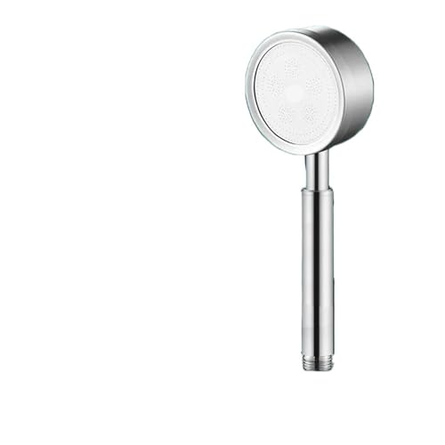 Handbrause aus Edelstahl for Badezimmer, Hochdruck-Wasserspar-Sprühdüse, aufgeladener Regenduschkopf(WHITE) von VDAMTPOGZ
