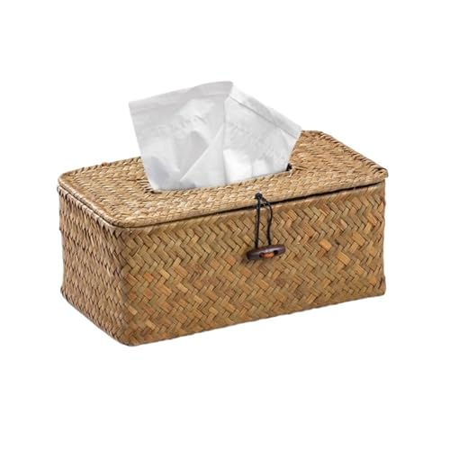 Handgemachte Desktop Dekorative Tissue Box Box for Latu Tissue Case Tissue Holder Taschentücher Halter(Orange) von VDAMTPOGZ