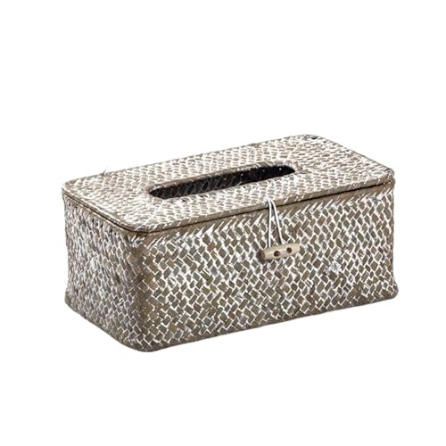 Handgemachte Desktop Dekorative Tissue Box Box for Latu Tissue Case Tissue Holder Taschentücher Halter(Wipe White) von VDAMTPOGZ