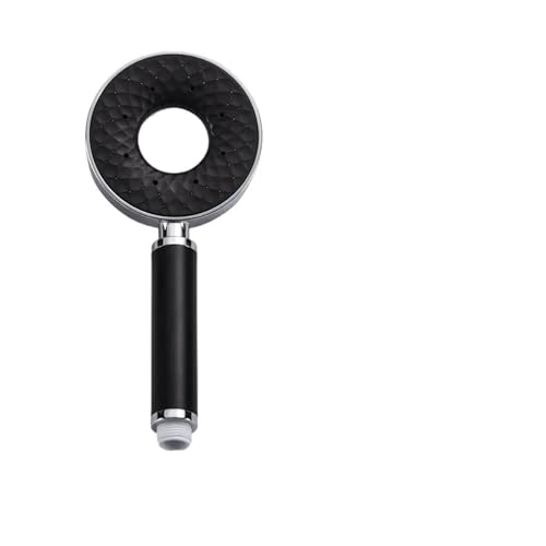 Haushalts-Donut-Badezimmer-Druckbeaufschlagung moderne Sanitärdusche Handbrause Zubehör Multifunktions-große Wassersprüh(Black) von VDAMTPOGZ