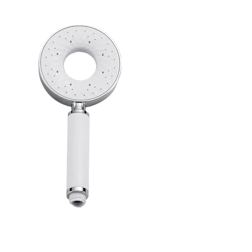 Haushalts-Donut-Badezimmer-Druckbeaufschlagung moderne Sanitärdusche Handbrause Zubehör Multifunktions-große Wassersprüh(White) von VDAMTPOGZ