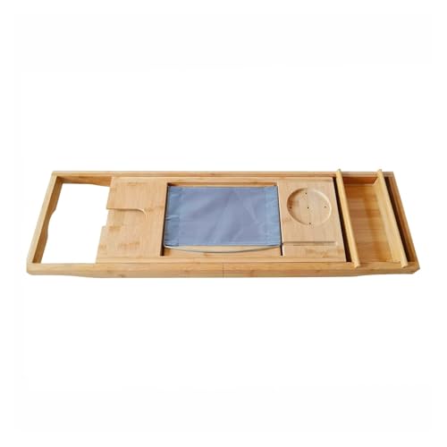 Holzbadezubehör Badewannentablett for Badewanne Verstellbares Badewannentablett for Badewanne Zusammenklappbarer und faltbarer Badewannen-Caddy Badewannentablett Holzbadezubehör Badewannentablett for Badewanne Verstellbares Badewannentablett for Badewanne Zusammenklappbarer und faltbarer Badewannen-Caddy Badewannentablett von VDAMTPOGZ
