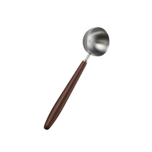 Holzgriff Edelstahl Kaffee Scoop Esslöffel Messung Walnuss Holz Lange Griff Kaffee Löffel von VDAMTPOGZ