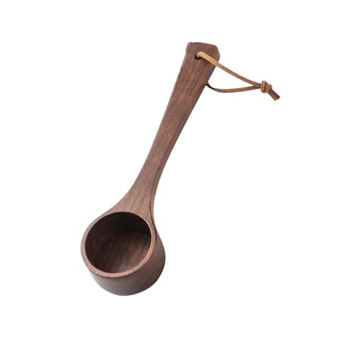 Kaffeebohnenpulverlöffel, Tee, Kaffee, Zucker, Gewürzlöffel, Kaffeezubehör, Messwerkzeuge(L-Walnut with string) von VDAMTPOGZ