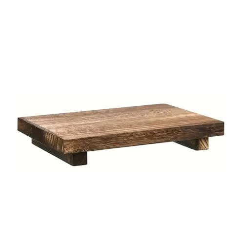 Kleiner Holztablett-Ständer, Bauernhaus-Badezimmer-Dekor, dekorativer Holzständer, Küchen-Seifenschalenhalter for Eitelkeit, Theke(Brown) von VDAMTPOGZ