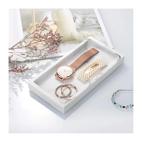 Kompatibel mit Emibele Schmuck-Organizer, Harztablett, Küche, Badezimmer, Kommode, Schminktablett, Schmuckschale, Ringhalter, Kosmetik-Organizer for Kerzen(Ink Khaki) von VDAMTPOGZ